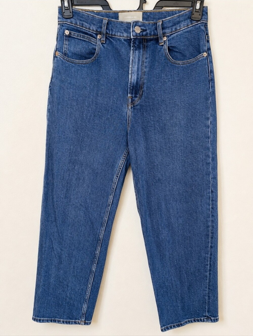 Everlane The Way High Jean Women’s Size 28 Blue High Rise Cropped Straight